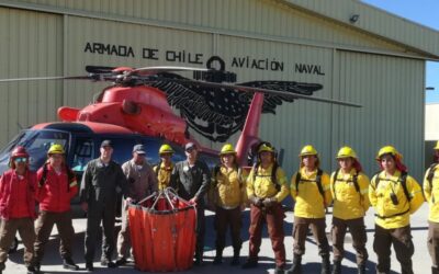 Faasa forma a pilotos de la Armada de Chile en la lucha antiincendios